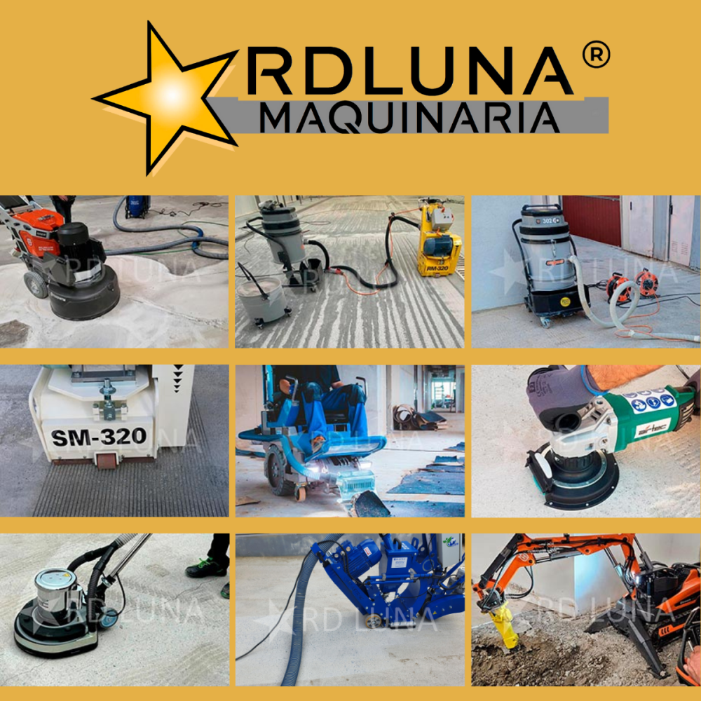 Encuentra las máquinas necesarias para tus proyectos relacionados con la preparación y la terminación de superficies